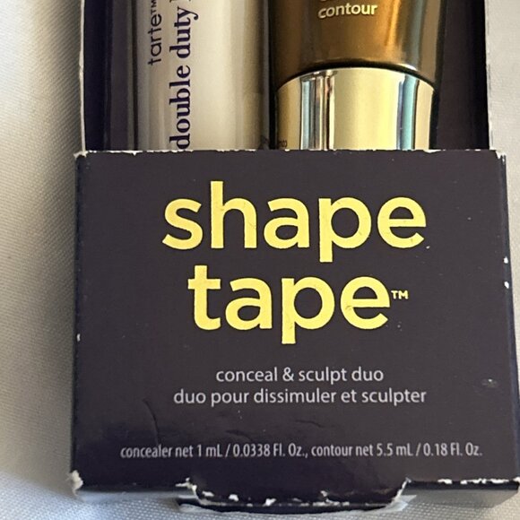 TARTE DOUBLE DUTY BEAUTY SHAPE TAPE CONCEALER 12N FAIR NEUTRAL & sculpt s bronze - Picture 3 of 9